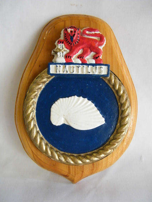 SA Navy Nautilus ships plaque - as per photo