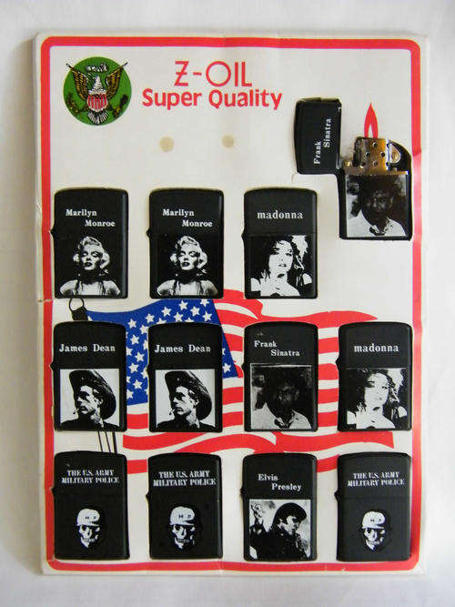 Z-Oil ( Zippo type ) lighters - James Dean, Marilyn Monroe , Elvis Presley and more - as per photo