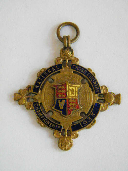 1931 National Cross Country championship medallion - 3rd place team - as per photo
