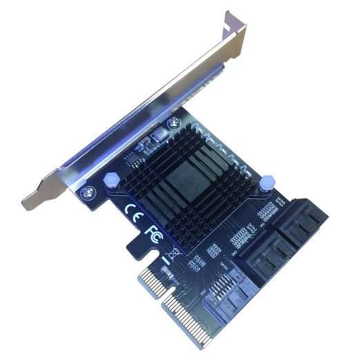 XT-XINTE Add On Card PCIE SATA Controller SATA3.0 PCI-E X4 GEN3 Card Adapter