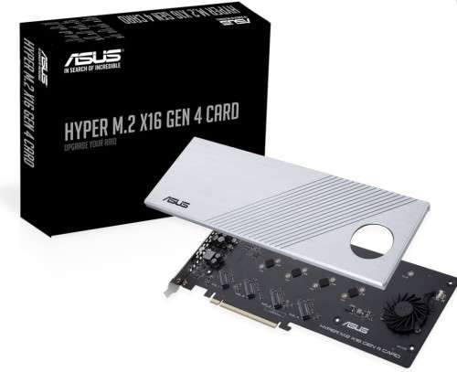 ASUS Hyper M.2 x16 Gen4 NVMe Expansion Card