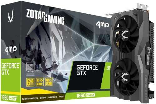 Zotac GeForce GTX 1660 SUPER Gaming AMP ZT-T16620D-10M 6GB GDDR6 192-bit PCI-E 3.0 Desktop Graphics