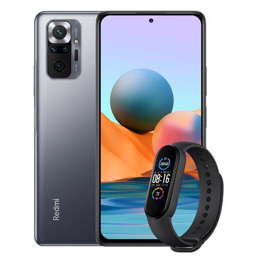Xiaomi Redmi Note 10 Pro 6/128GB Grey + Mi Smart Band 5