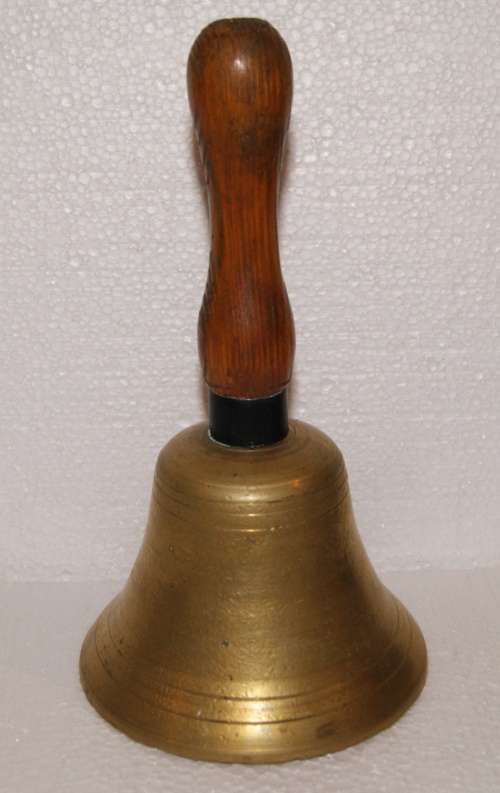 ~~~Vintage Brass School Bell~~~ CRAZY LOW R1 START