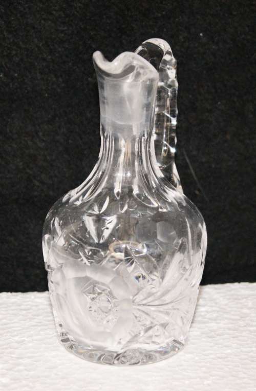 ~~~ Rose Cut Crystal Vinaigrette Decanter~~~ CRAZY LOW R1 START