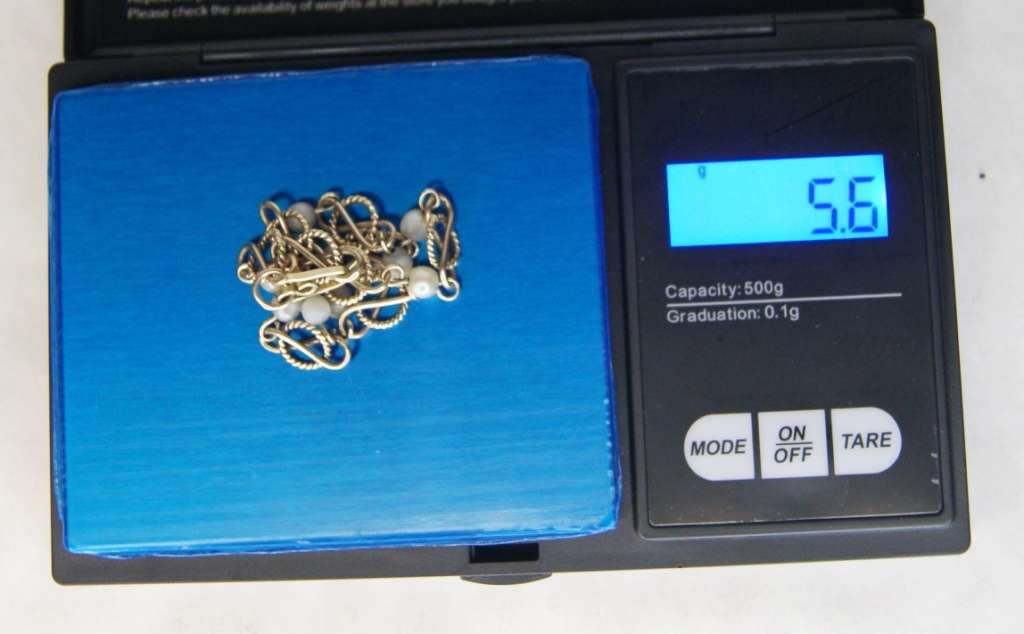 Antique 9ct Gold and Pearl Bracelet (5.6g) CRAZY LOW R1 START