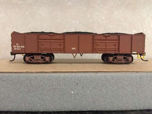 HO SAR SAS CMD B2 wagon with coal load