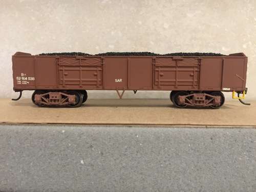 HO SAR SAS CMD B2 wagon with coal load
