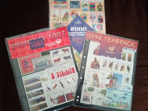 RSA  : 1997 / 1998 & 2000 Yearpack + Booklets x4 unused as per scan