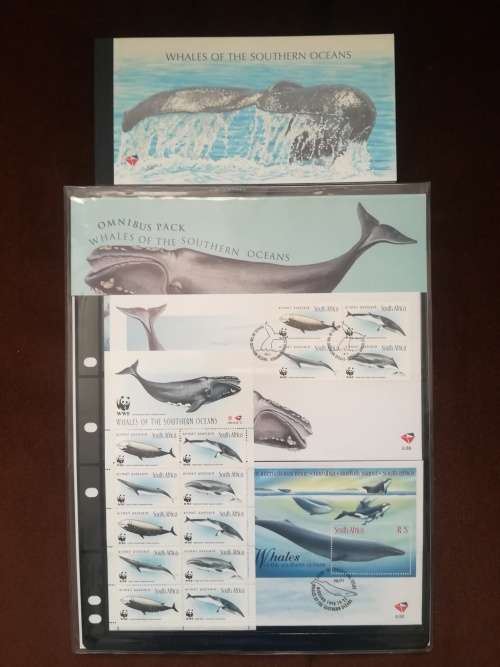 Whales of the Southern oceans.. Omnibus pack+complete booklet Unused