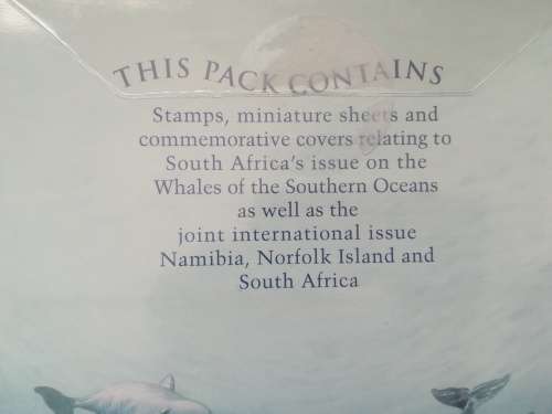 Whales of the Southern oceans.. Omnibus pack+complete booklet Unused