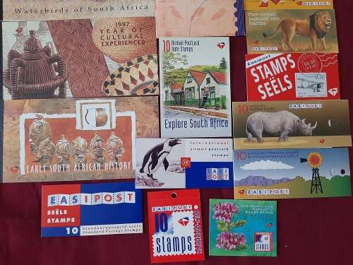 RSA Booklets  x 18  + colourful South Africa seventh definitive pack MNH as per scan