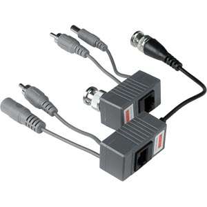 BNC Video Balun with power and audio for CCTV Camera UTP Cat-5 Cable RJ45