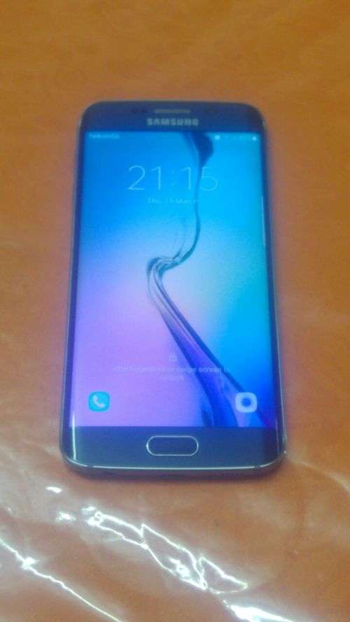 ###FREE SHIPPING###SAMSUNG GALAXY S6 64GB EDGE,SAPPHIRE BLACK,BOX,ACCESSORIES.
