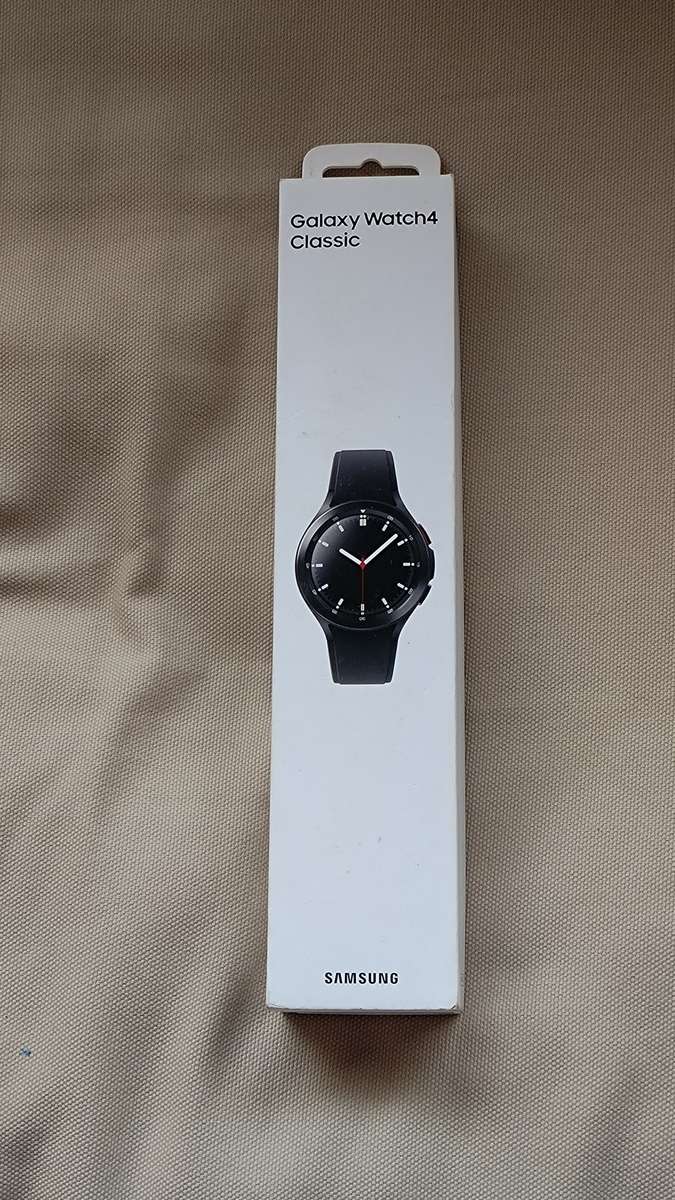 SAMSUNG WATCH 4 CLASSIC 46MM LTE, BLACK, BOX AND CHARGER. EXCELLENT CONDITION.
