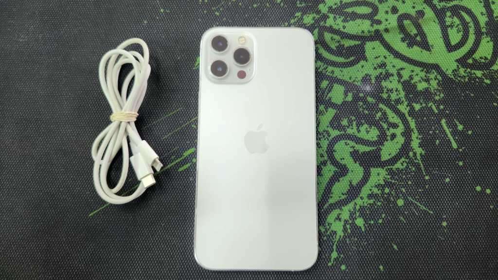 iPHONE 12 PRO MAX 512GB, CABLE AND POUCH, BH 87 PERCENT