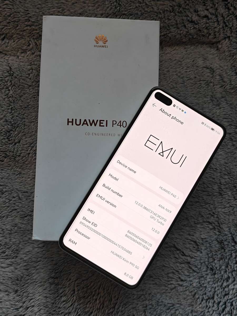 LATE ENTRY BARGAIN - HUAWEI P40 , 8/128GB, SILVER FROST, POUCH