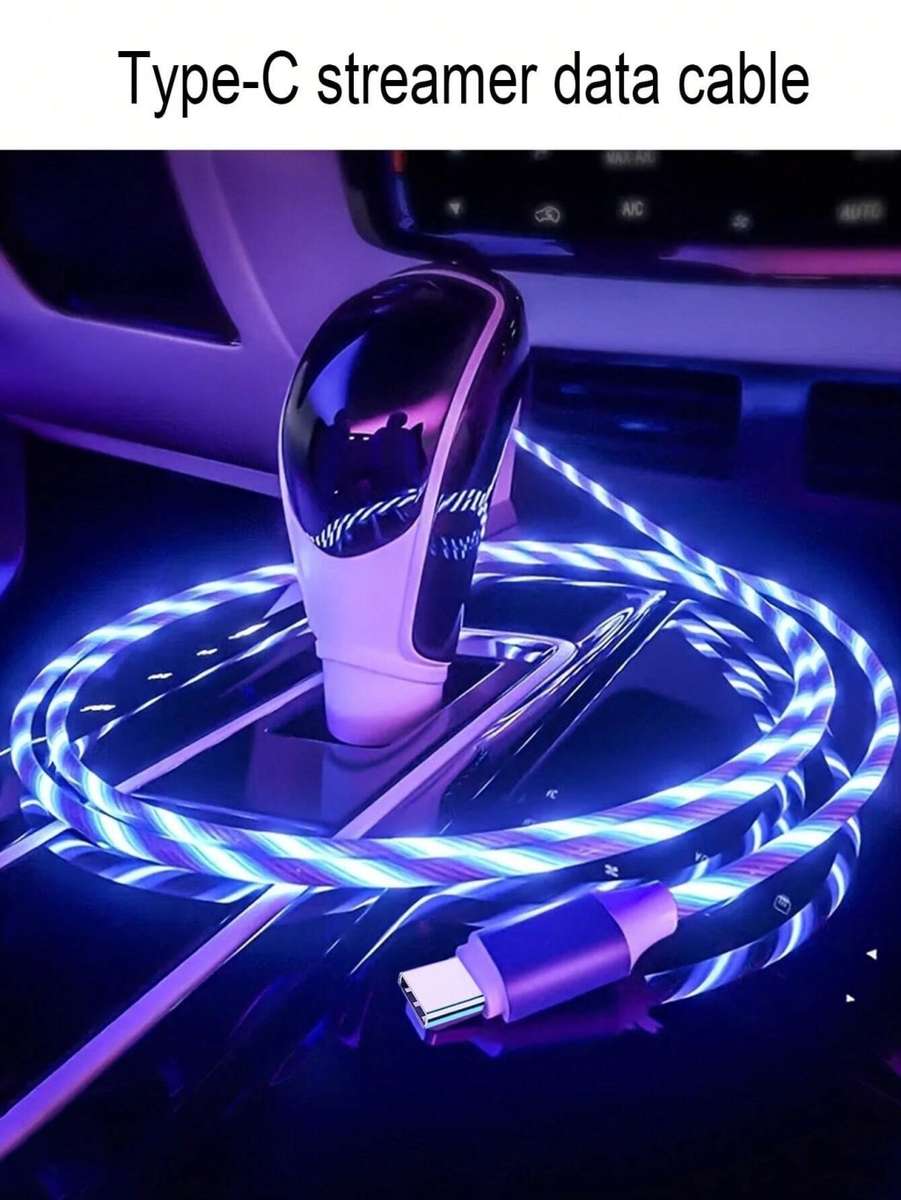 USB to Type-C Light up Cable - Blue