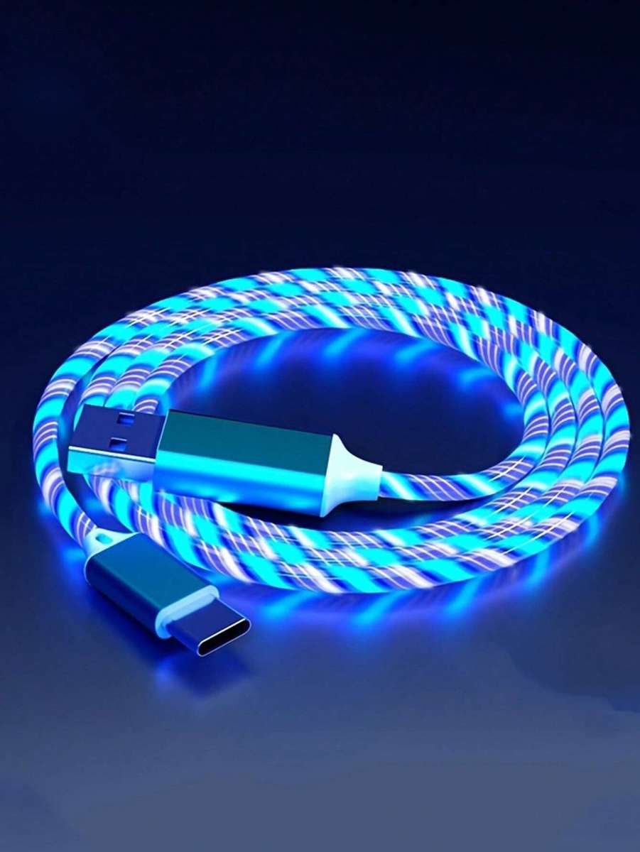 USB to Type-C Light up Cable - Blue