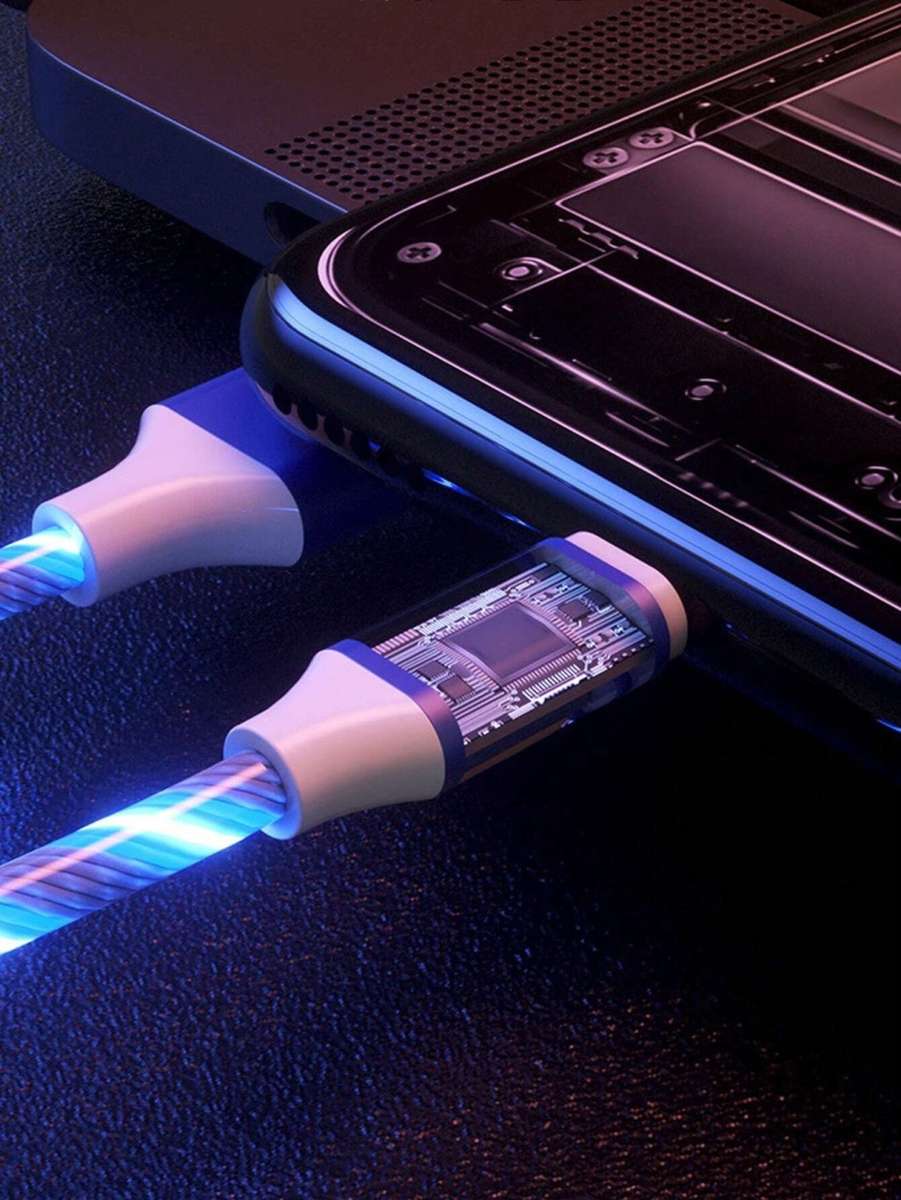 USB to Type-C Light up Cable - Blue