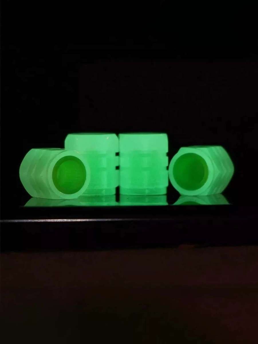 Luminous Car Tire Valve Cap - Green