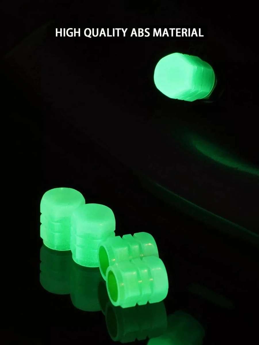Luminous Car Tire Valve Cap - Green