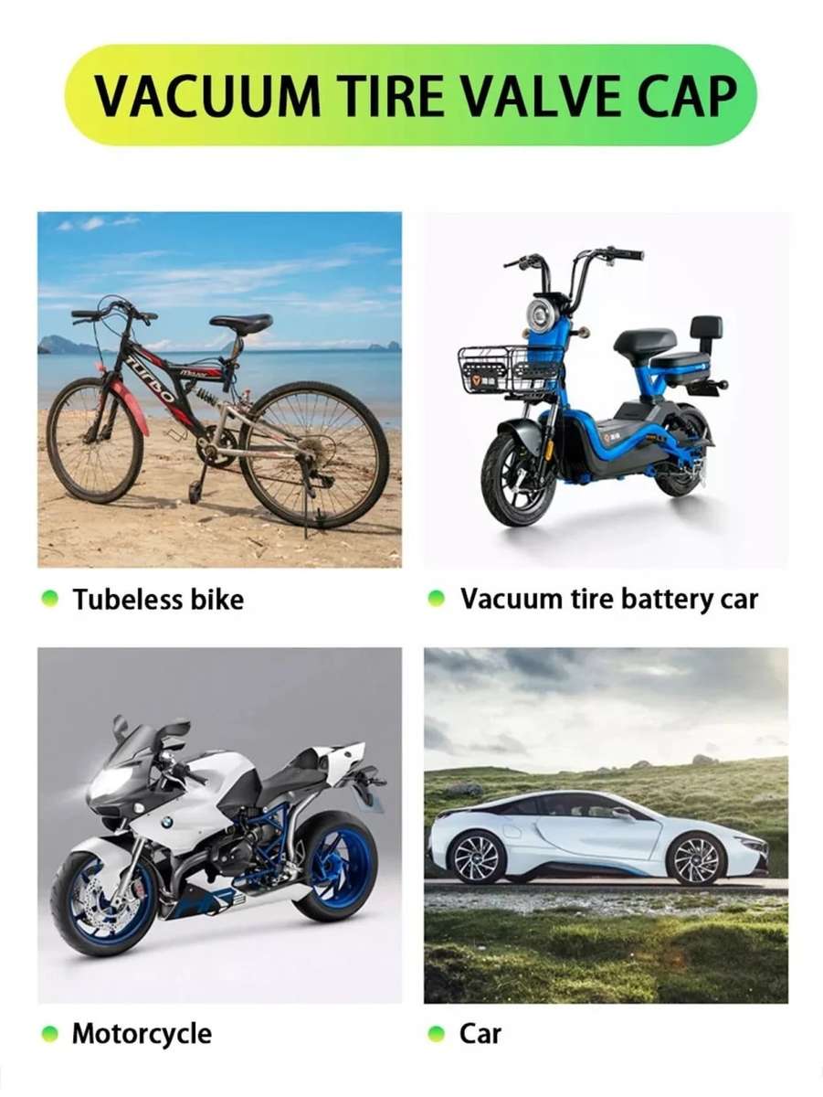 Luminous Car Tire Valve Cap - Green