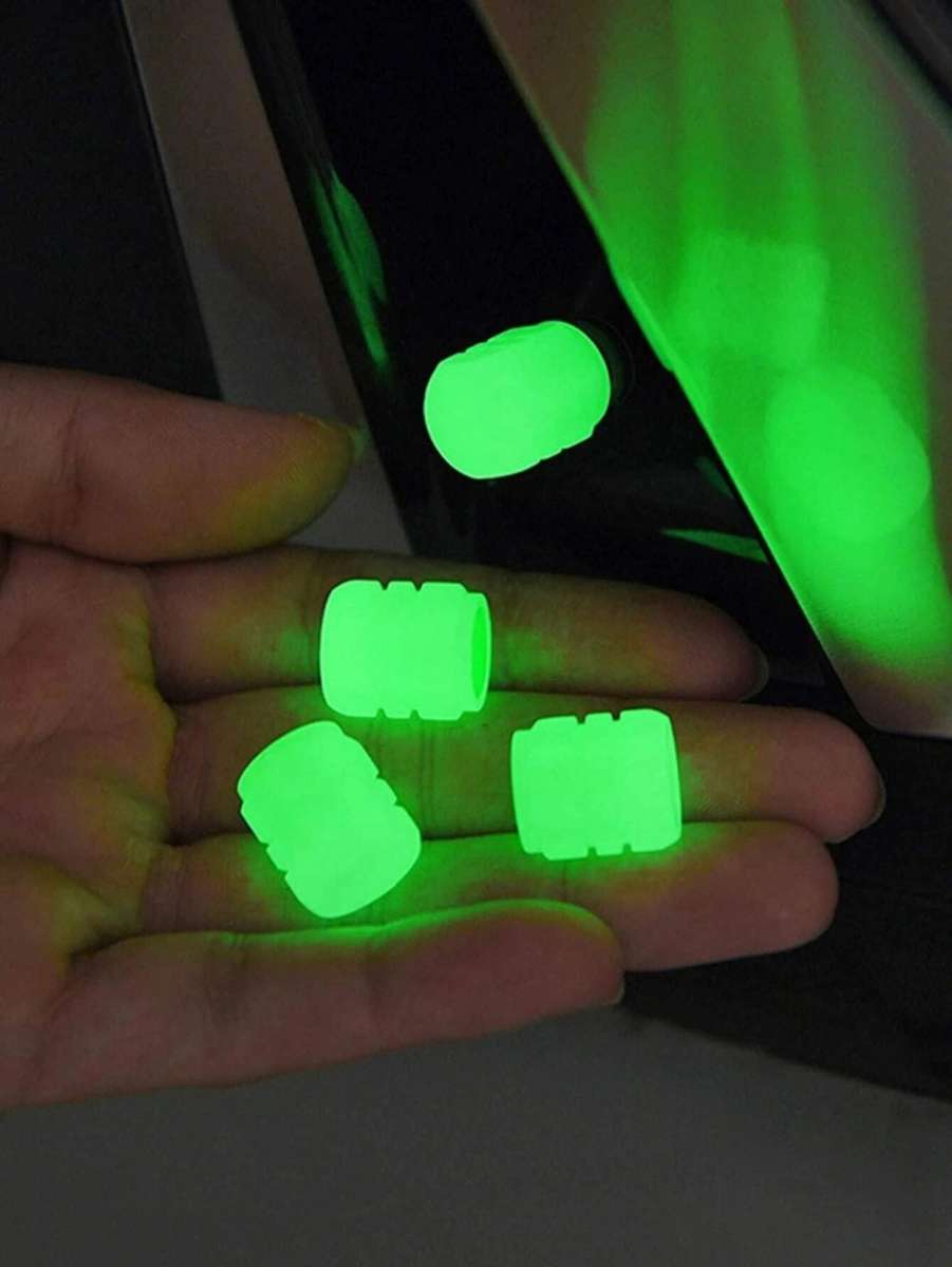 Luminous Car Tire Valve Cap - Green