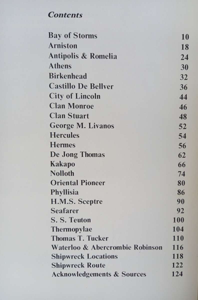 Shipwrecks of the Western Cape