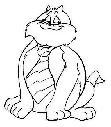 BOOK OF CATS  COLOURING PAGES