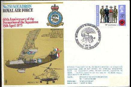 60th ANNIVERSARY FORMATION No 230 SQUADRON - 15/4/1973