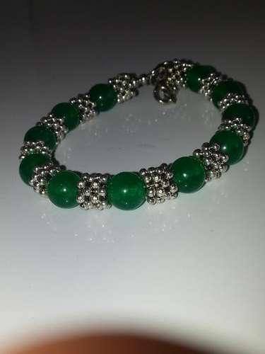 Green Jade stretch bracelet