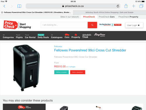 Fellows heavy duty Shredder