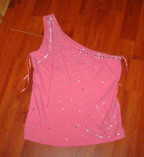 UK Import Next off shoulder silver sequin top 8