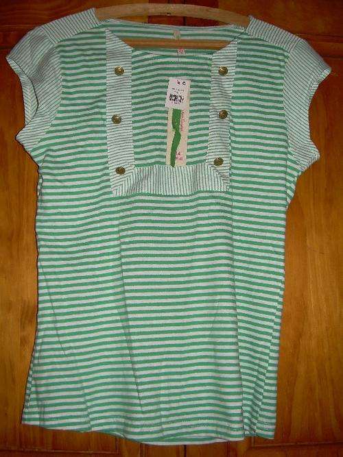 UK Import - Denim Co (M&S) nautical retro top New with tags 14