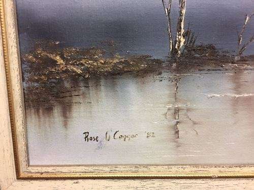 Rose O Coqqor 1982 Oil Painting