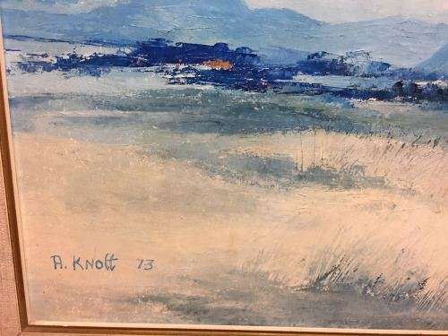 A.Knott 1973 Oil Painting