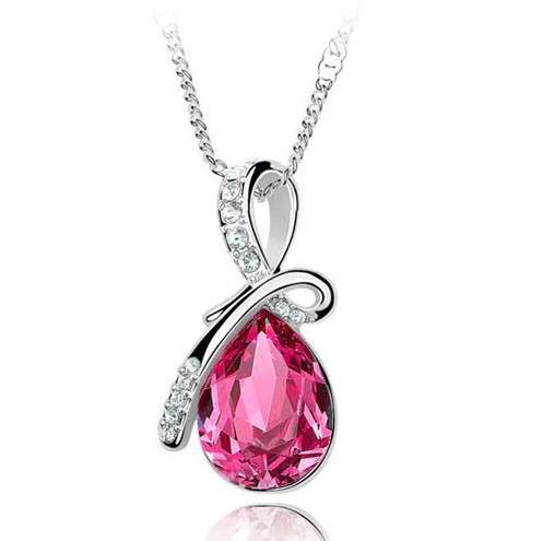 LOCAL STOCK FASHION AUSTRIA CRYSTAL  PENDANT &NECKLACE