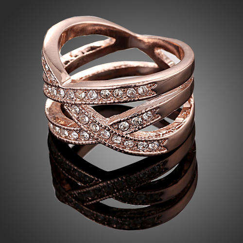 Fashion 18K GP  Ring Use Multicolour Swarovski Austrian Crystal&Zircon Full Size in stock