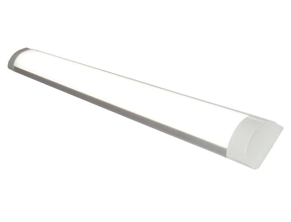1X 60cm Clear LED Batten Ceiling Light - 18Watt