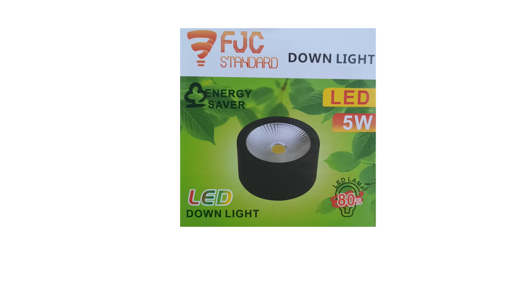 5W LED Downlight Set Black (5 Pack) easy to install