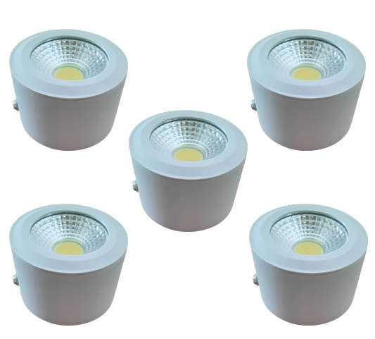 5W LED Downlight Set White 5 Pack easy to install