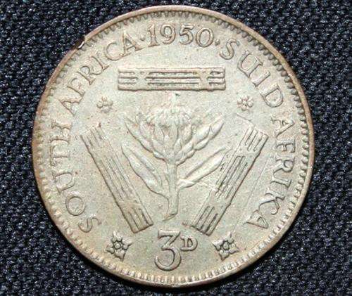 1950, Silver Threepence - George VI Series