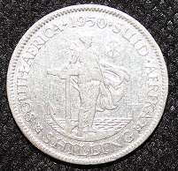1950, Silver, 1 Shilling - George VI