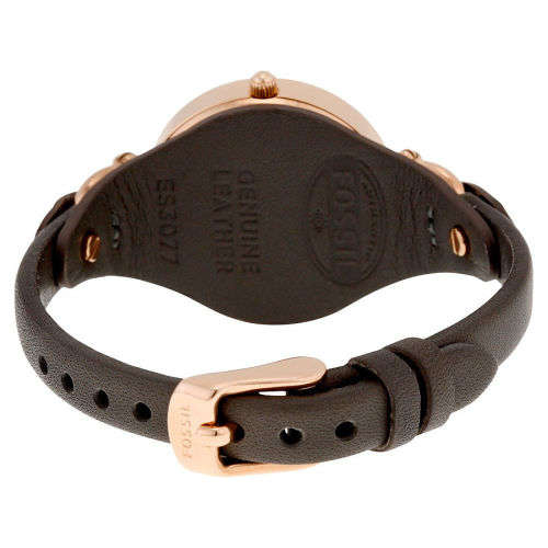 Authentic Fossil Women's ES3077 Georgia Chronograph Rose Gold-Tone Stainless Steel Watch