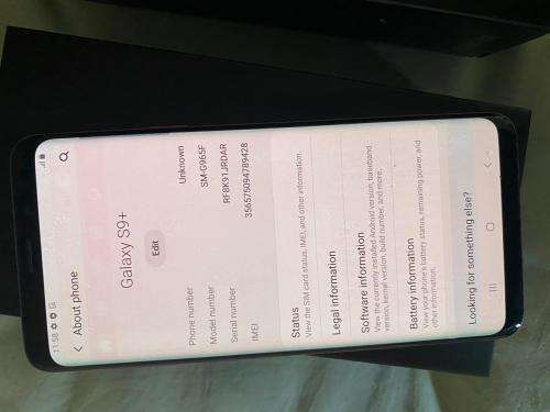 Samsung Galaxy S9 Plus (128GB) Lilac *EXCELLENT CONDITION * + box & all accessories