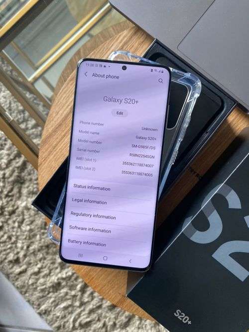 Samsung Galaxy S20Plus Cosmic Gray(128GB)*EXCELLENT CONDITION box and accessories (DUAL SIM)