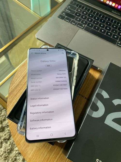 Samsung Galaxy S20Plus Cosmic Gray(128GB)*EXCELLENT CONDITION box and accessories (DUAL SIM)