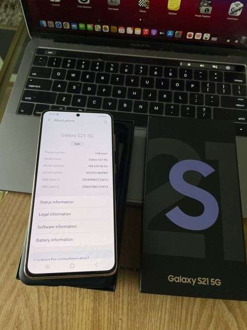 Samsung Galaxy S21 Phantom Violet  5G (256GB)  *EXCELLENT CONDITION *  + Box and accessories