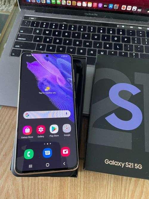 Samsung Galaxy S21 Phantom Violet  5G (256GB)  *EXCELLENT CONDITION *  + Box and accessories